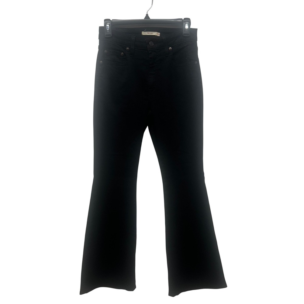Levi's 726 Flare Black Jeans Women's Flared 28